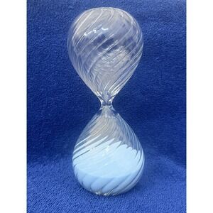 Blue Sand Half Hour Glass.